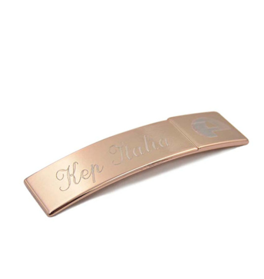 KEP ITALIA NAME PLATE ROSE GOLD