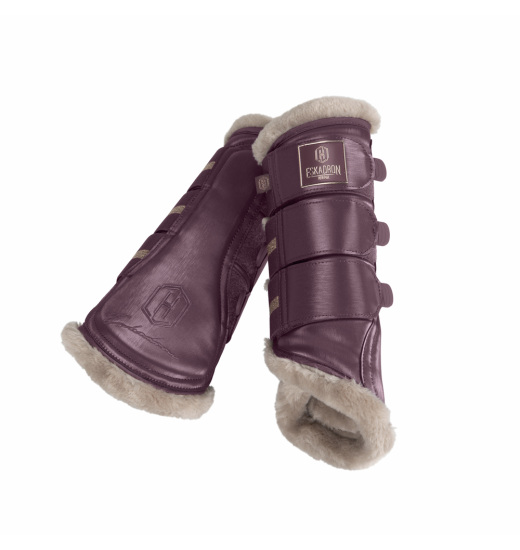 ESKADRON GLAMSLATE FAUX FUR TENDON BOOTS FOR HORSES HERITAGE