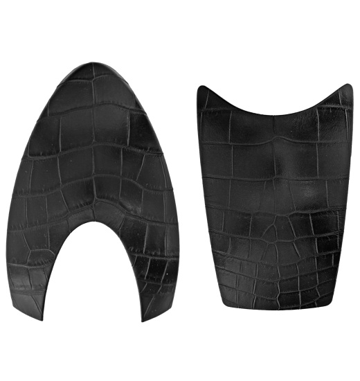 KEP ITALIA HELMET FRONT AND BACK INSERTS MAT PRINTED CROCO LEATHER