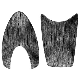 KEP ITALIA PANELE DO KASKU LEATHER LAMINATED SREBRNE