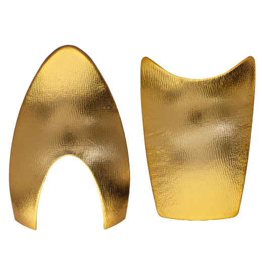 KEP ITALIA HELMET FRONT AND BACK INSERTS LEATHER POLISH GOLD