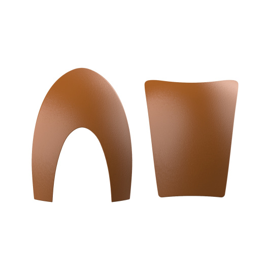 KEP ITALIA HELMET FRONT AND BACK INSERTS LEATHER