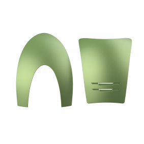 KEP ITALIA HELMET FRONT AND BACK INSERTS METAL MAT VARNISHED PANELS