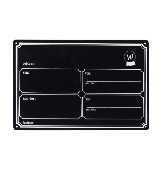 WALDHAUSEN METAL STABLE BOARD BLACK