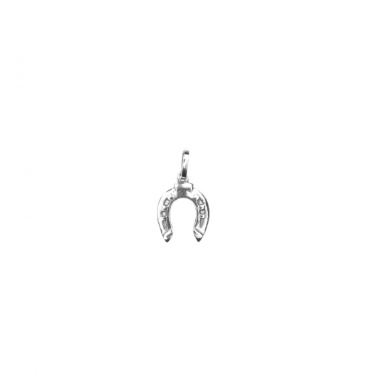 RUBIN ROYAL 925 SILVER EQUESTRIAN NECKLACE PENDANT LUCKY HORSESHOE