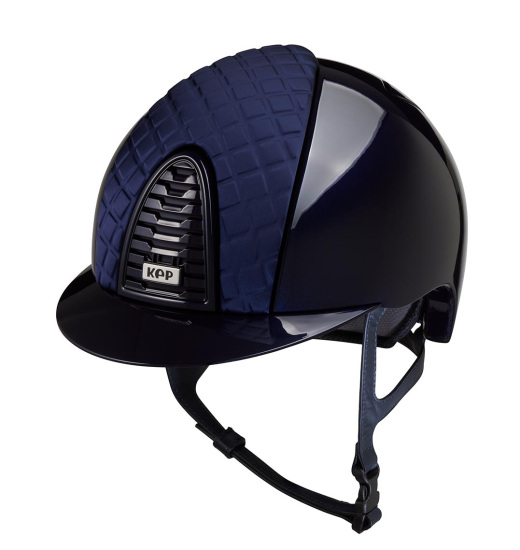 KEP ITALIA CROMO 2.0 RIDING HELMET POLISH NAVY SATIN MILANO COLLECTION