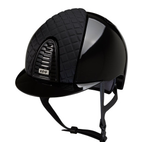 KEP ITALIA CROMO 2.0 RIDING HELMET POLISH BLACK SATIN MILANO COLLECTION