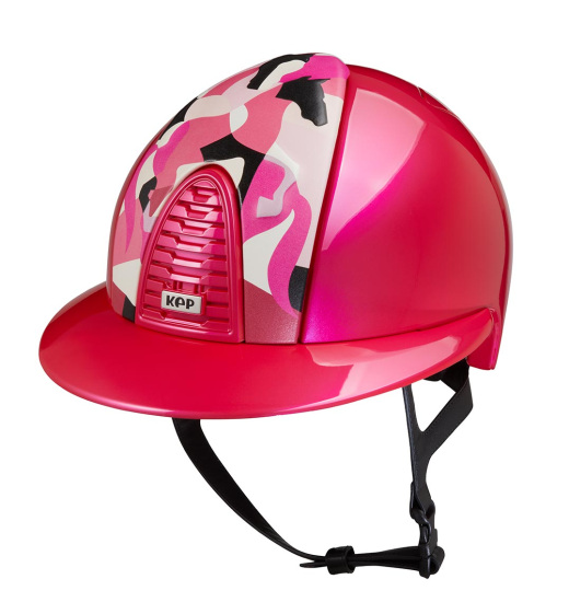 KEP ITALIA CROMO 2.0 RIDING HELMET METAL PINK VIKINGS COLLECTION