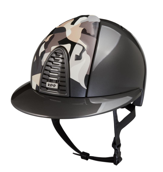 KEP ITALIA CROMO 2.0 RIDING HELMET POLISH GREY VIKINGS COLLECTION