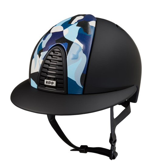 KEP ITALIA CROMO 2.0 RIDING HELMET TEXTILE BLUE VIKINGS COLLECTION