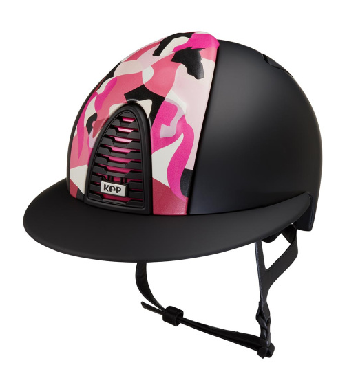 KEP ITALIA CROMO 2.0 RIDING HELMET TEXTILE PINK VIKINGS COLLECTION