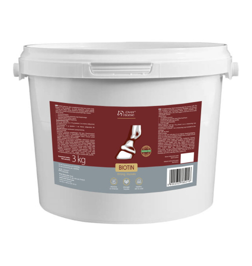 OVER HORSE BIOTIN HORSE FEED ADDITIVE 3KG Equestrian Shop