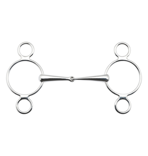 BUSSE 3-RING SNAFFLE BIT EDELSTAHL 16 MM