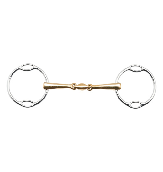 BUSSE SOFT-RING SNAFFLE BIT KAUGAN SHAPED FRENCH-LINK 16 MM