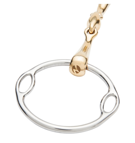 Filetto Per Cavallo HKM Billy Allen - Acciaio Inox Con Inserti Rame