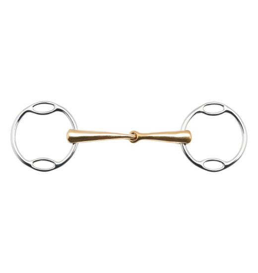 BUSSE SOFT-RING SNAFFLE BIT KAUGAN SHAPED 14 MM