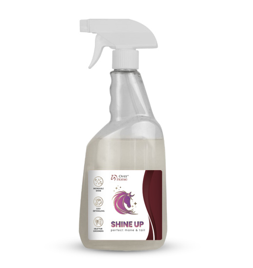 OVER HORSE SHINE UP DETANGLING CONDITIONER FOR MANE AND TAIL GRAPE