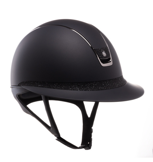 SAMSHIELD HELMET MISS SHIELD 2.0 SHADOWMATT / CRYSTAL FABRIC BLACK / BLK CHROM / CRYS FAB BLACK / BLACK