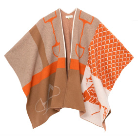 ADAMSBRO EQUESTRIAN CASHMERE PONCHO