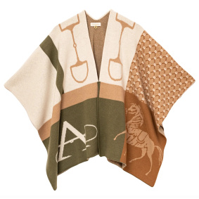 ADAMSBRO EQUESTRIAN CASHMERE PONCHO