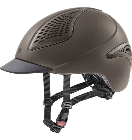 UVEX EXXENTIAL II RIDING HELMET BROWN MAT M - L