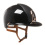 KEP Italia KEP ITALIA CROMO 2.0 POLISH EQUESTRIAN HELMET LEATHER FRONT BACK/POLISH POLO VISOR/BEIGE/RG FRAME BUTTON/ZIRC RG LOGO BLACK