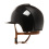 KEP Italia KEP ITALIA CROMO 2.0 POLISH EQUESTRIAN HELMET LEATHER FRONT BACK/POLISH POLO VISOR/BEIGE/RG FRAME BUTTON/ZIRC RG LOGO BLACK