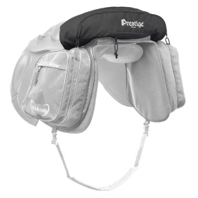 PRESTIGE ITALIA L22 VERBREITETE HINTERTASCHE FÜR ATENASÄTTEL SCHWARZ