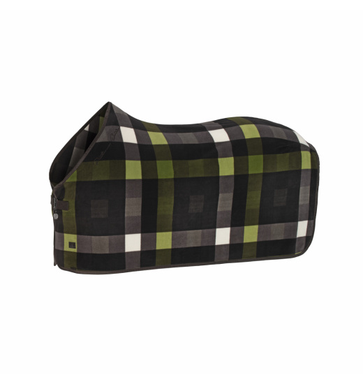 ESKADRON FLEECE CHECK HORSE SWEAT RUG PLATINUM