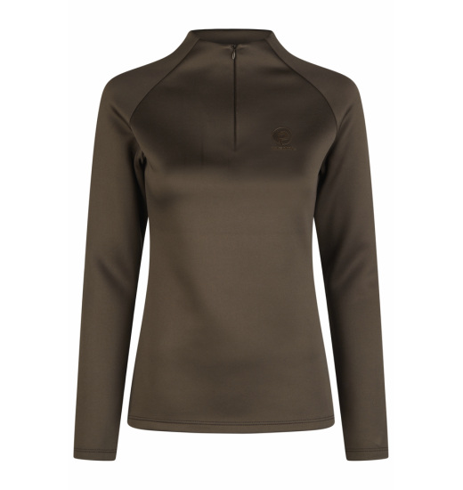 ESKADRON WOMEN'S HALF-ZIP TRAINING SHIRT PLATINUM