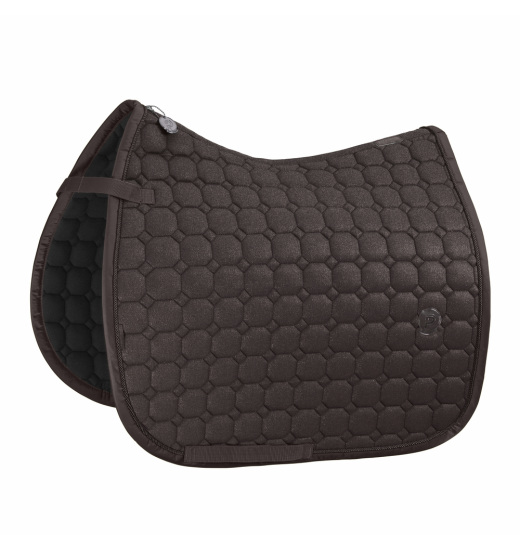 ESKADRON COTTON GLITTER EQUESTRIAN SADDLE PAD PLATINUM