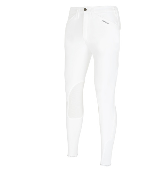 PIKEUR RODRIGO GR MEN'S KNEE GRIP RIDING BREECHES WHITE