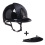 KEP Italia KEP ITALIA CROMO 2.0 POLISH HELMET MILANO SATIN WITH CRYSTALS SILVERNIGHT FRONT/ZIRC SILVER LOGO BLACK