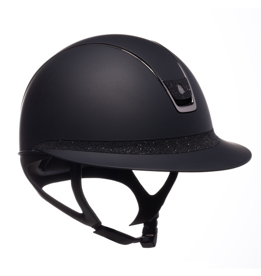 SAMSHIELD HELMET MISS SHIELD 2.0 SHADOWMATT / CRYSTAL FABRIC BLACK / BLK CHROM / CRYS FAB BLACK / BLACK