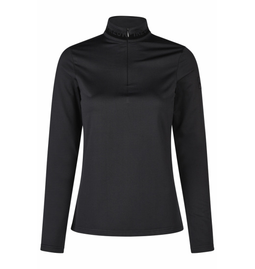 PIKEUR WOMEN'S RIDING ZIP SHIRT WITH LOGO SELECTION