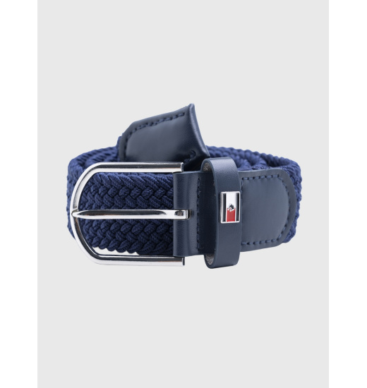 TOMMY EQUESTRIAN SAN JOSE STRETCH BRAIDED RIDING BELT UNISEX DESERT SKY