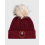 Tommy Equestrian TOMMY EQUESTRIAN VANCOUVER POM POM WINTER BEANIE ROUGE