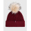 TOMMY EQUESTRIAN VANCOUVER POM POM WINTER BEANIE ROUGE