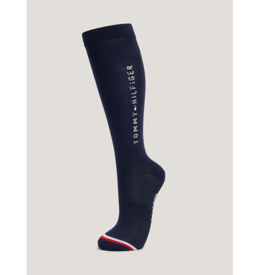 TOMMY EQUESTRIAN LISBON WINTER STUDDED RIDING SOCKS DESERT SKY