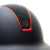 Samshield SAMSHIELD SHADOWMATT 2.0 / CRYSTAL FABRIC BLACK / MATT RED / BLACK CHROME / BLACK HELMET