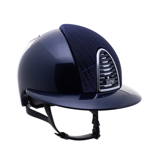 KEP ITALIA CROMO 2.0 DIAMOND HELMET GALASSIA DB/POLO VISOR/DARK BLUE STRAP/CRYSTALS SUEDE LOGO NAVY