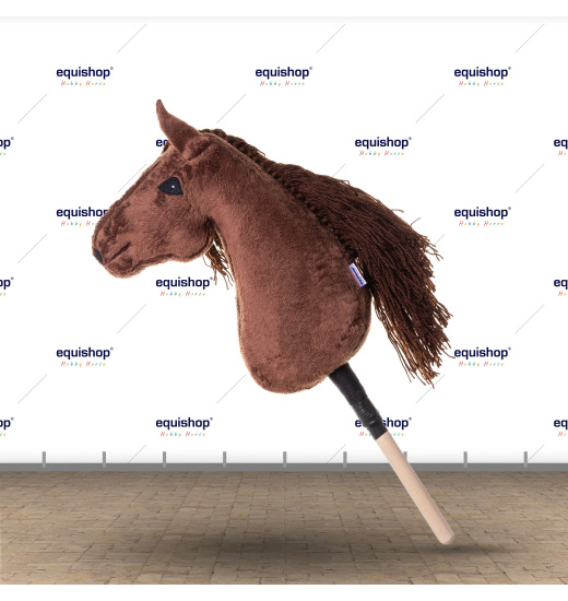 HORSE ON A STICK HOBBY HORSE EQUISHOP CYNAMONEK A3 PLUS BRIDLE FOR FREE