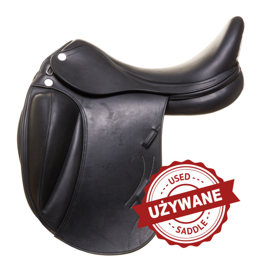 PRESTIGE ITALY PHILOSOPHY K CPS 17/33 BLACK USED DRESSAGE SADDLE