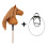 Equishop Hobby Horse HORSE ON A STICK HOBBY HORSE EQUISHOP KARMEL A3 PLUS BRIDLE FOR FREE