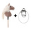 Equishop Hobby Horse HORSE ON A STICK HOBBY HORSE EQUISHOP PIANKA A3 PLUS BRIDLE FOR FREE