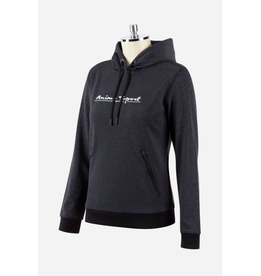 ANIMO LAKED WOMAN'S EQUESTRIAN SWEATSHIRT WITH HOOD