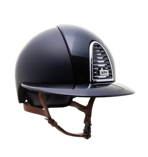 KEP ITALIA CROMO 2.0 TEXTILE HELMET DIAMOND FRONT/POLISH VISOR GRID/BEIGE CHIN/MIRROR SLV/SLV SHINE LOGO BLACK