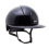 KEP Italia KEP ITALIA CROMO 2.0 POLISH EQUESTRIAN HELMET POLO VISOR/BLK CHIN/POLISH BLK/METAL SILVER SHINE LOGO BLACK