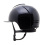 KEP Italia KEP ITALIA CROMO 2.0 POLISH EQUESTRIAN HELMET POLO VISOR/BLK CHIN/POLISH BLK/METAL SILVER SHINE LOGO BLACK