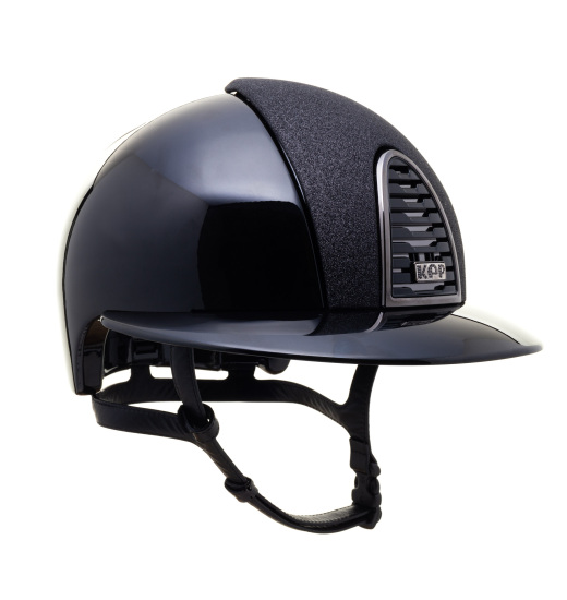 KEP ITALIA CROMO 2.0 POLISH HELMET STAR BLK FRONT/POLISH VISOR/MIRROR BLK FRAME BUTTON/ZIRCONI LOGO BLACK